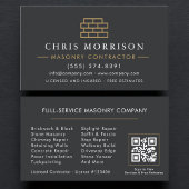 Stone Bricklayer Masonry Mason QR Code 名刺