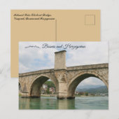 Stone Bridge in Visegrad Bosnia and Herzegovina ポストカード (正面/裏面)