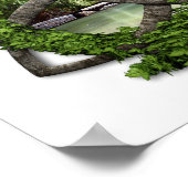 Stone Celtic Trinity Knot ポスター (角)