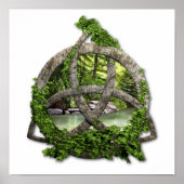 Stone Celtic Trinity Knot ポスター (正面)