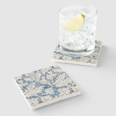 STONE COASTER :ウィリアム・モリス：壁花 ストーンコースター (横)