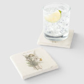 STONE COASTER :ビンテージクリスマスエンジェル ストーンコースター (横)