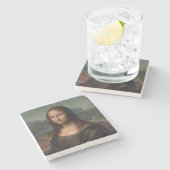 STONE COASTER :レオナルド・ダ・ヴィンチ：モナリザ ストーンコースター (横)