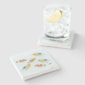 Stone Coaster ：熱帯魚の学校 ストーンコースター (横)