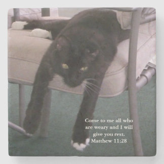 Stone Coaster- Matthew verse "come to me..."  ストーンコースター