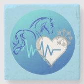 Stone Coaster - Winter Logo  ストーンコースター (正面)