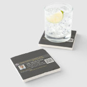 Stone Coasters | Marble | Photo | Monogram ストーンコースター (横)