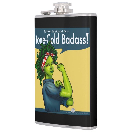 Stone-Cold Badass フラスク (左)