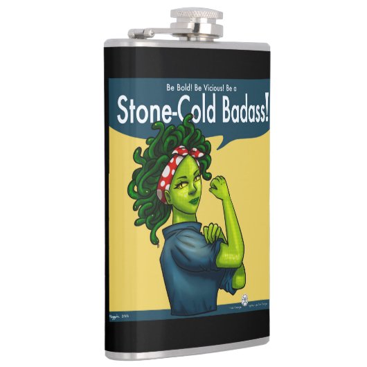 Stone-Cold Badass フラスク (右)