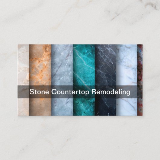 Stone Countertops Theme Business Cards  名刺 (正面)