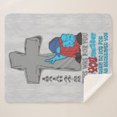Stone Cross Cuz You Matter Isaiah 44:22 Tシャツ シェルパブランケット (正面(横))