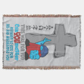 Stone Cross Cuz You Matter Isaiah 44:22 Tシャツ スローブランケット (正面)