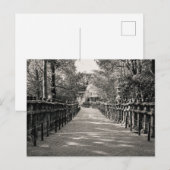 Stone Lantern Path at a Japanese Shrine – Black an ポストカード (正面/裏面)