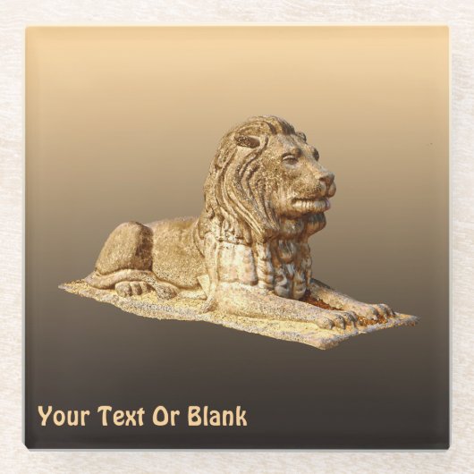 Stone Lion ガラスコースター (正面)