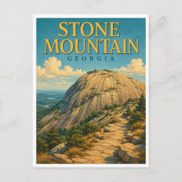 Stone Mountain Georgia Granite Summit GeoSaga ポストカード