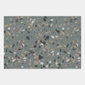 Stone Terrazzo Pattern ラッピングペーパーシート (正面3)