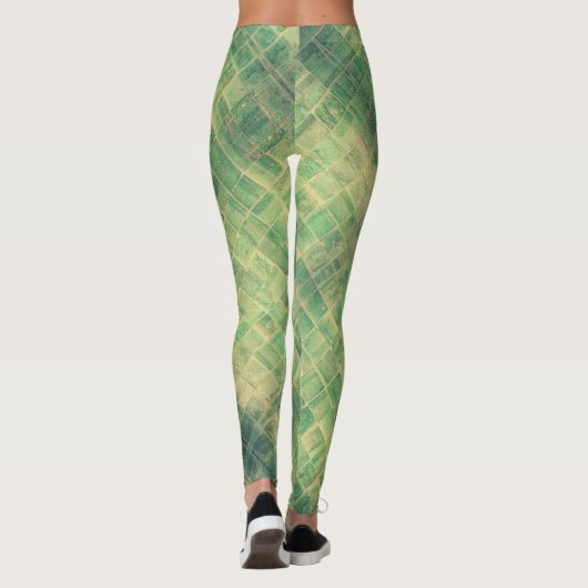 Stone Wall - Power Yoga Leggings レギンス (裏面)