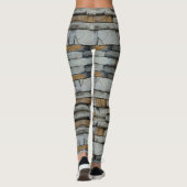 Stone Wall - Power Yoga Leggings レギンス (裏面)