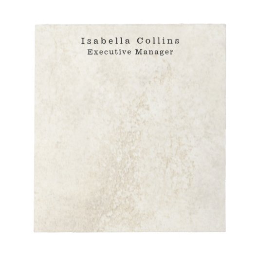 Stone Wall Simple Plain Minimalist Creative Modern ノートパッド (正面)