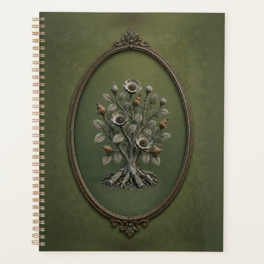 Stone Wild Rose Hardcover Notebook プランナー手帳 (正面)