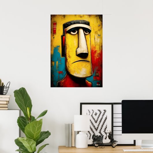 Stone Witness — Contemporary Abstract Expressionis ポスター (ホームオフィス)