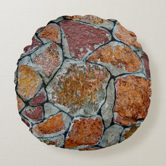 stoneabstractの美しい背景テクスチャ ラウンドクッション (正面)