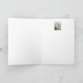 Stonechatの鳥のハッピーバースデーの妻 カード (内部)