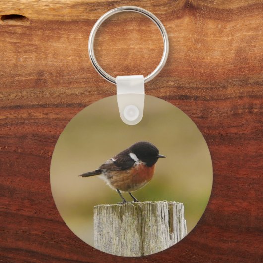 Stonechat Keychain キーホルダー (裏面)