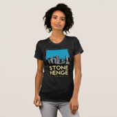 Stonehengeのアール・デコ旅行ポスター Tシャツ (正面フル)