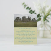 Stonehengeの夏至の詩の郵便はがき ポストカード (スタンド正面)