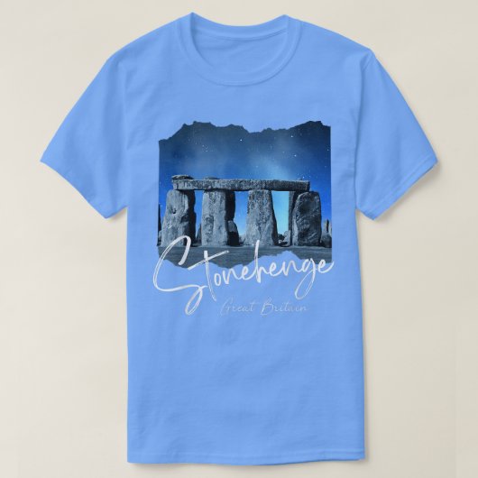 Stonehengeイギリス土産物Stonehenge At Night 317 Tシャツ (デザイン正面)