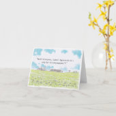 Stonehengeグリーティングカード カード (黄色い花)