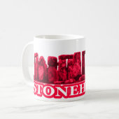 Stonehengeマゼンタトランプザ博物館ザズルギフト コーヒーマグカップ (正面左)
