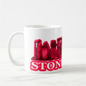 Stonehengeマゼンタトランプザ博物館ザズルギフト コーヒーマグカップ (左)