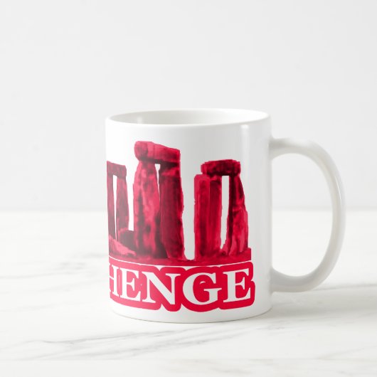 Stonehengeマゼンタトランプザ博物館ザズルギフト コーヒーマグカップ (右)