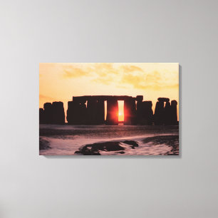 Stonehenge、冬至 キャンバスプリント