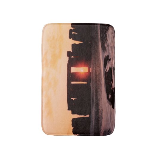 Stonehenge、冬至 バスマット (正面縦)