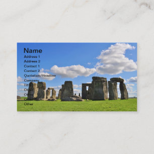 Stonehenge 12 名刺