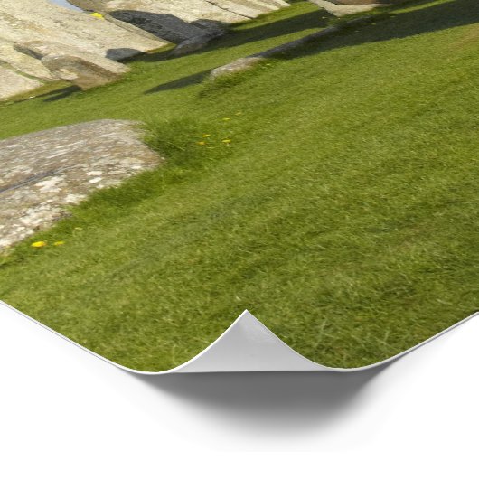 Stonehenge (circa 2500 BC), UNESCO World 3 ポスター (角)