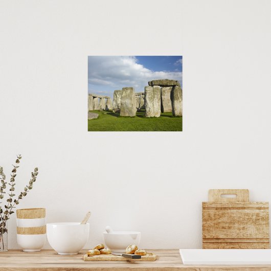 Stonehenge (circa 2500 BC), UNESCO World 3 ポスター (キッチン)