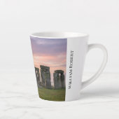Stonehenge England Ancient Stone Circle カフェラテマグ (右)