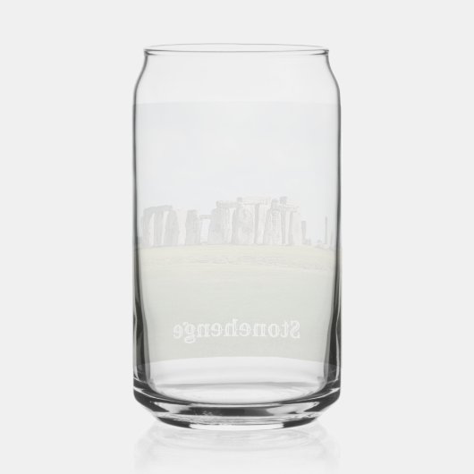 Stonehenge England Souvenir Can Glass ガラス缶 (裏面)
