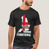 Stonehenge England Souvenir England Map  Stoneheng Tシャツ (正面)