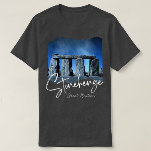 Stonehenge England Souvenir  Stonehenge At Night  Tシャツ (デザイン正面)