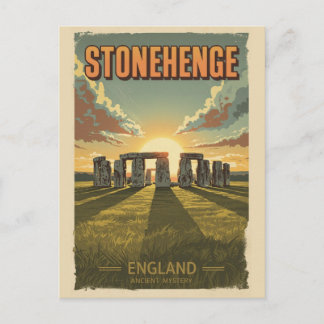Stonehenge england Wiltshire World Heritage Site ポストカード
