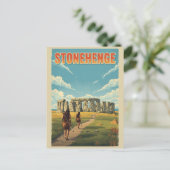 Stonehenge england Wiltshire World Heritage Site ポストカード (スタンド正面)