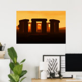 stonehenge in the sunset, ポスター (ホームオフィス)