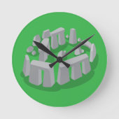 Stonehenge of England ラウンド壁時計 (正面)