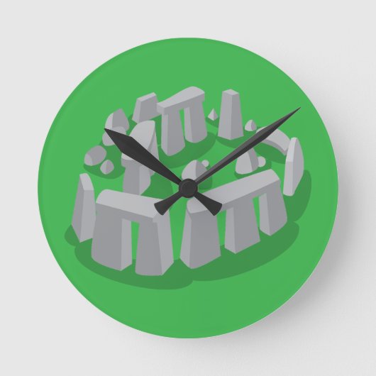 Stonehenge of England ラウンド壁時計 (正面)