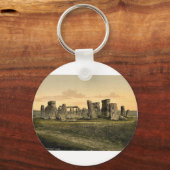 Stonehenge、Salisbury、Englandレアフォトクロム キーホルダー (正面)